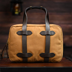 Mens Army Green Canvas Small iPad Handbag Khaki Canvas Mini Briefcase Handbags for Men