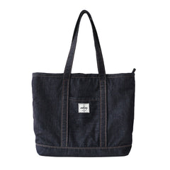 Mens Blue Denim Large Tote Bags Denim Handbag Denim Large Tote Shoulder Bag for Men Women