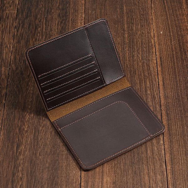 Thin Passport Wallet Mens Leather Minimalist Passport Wallet