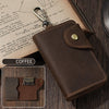 Leather Key Wallet with Belt Clip for Men Key Holder Wallet Leather Key Ring Wallet - iwalletsmen