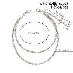 Mens Biker Wallet Chain With Cross Cool Wallet Chain - iChainWallets