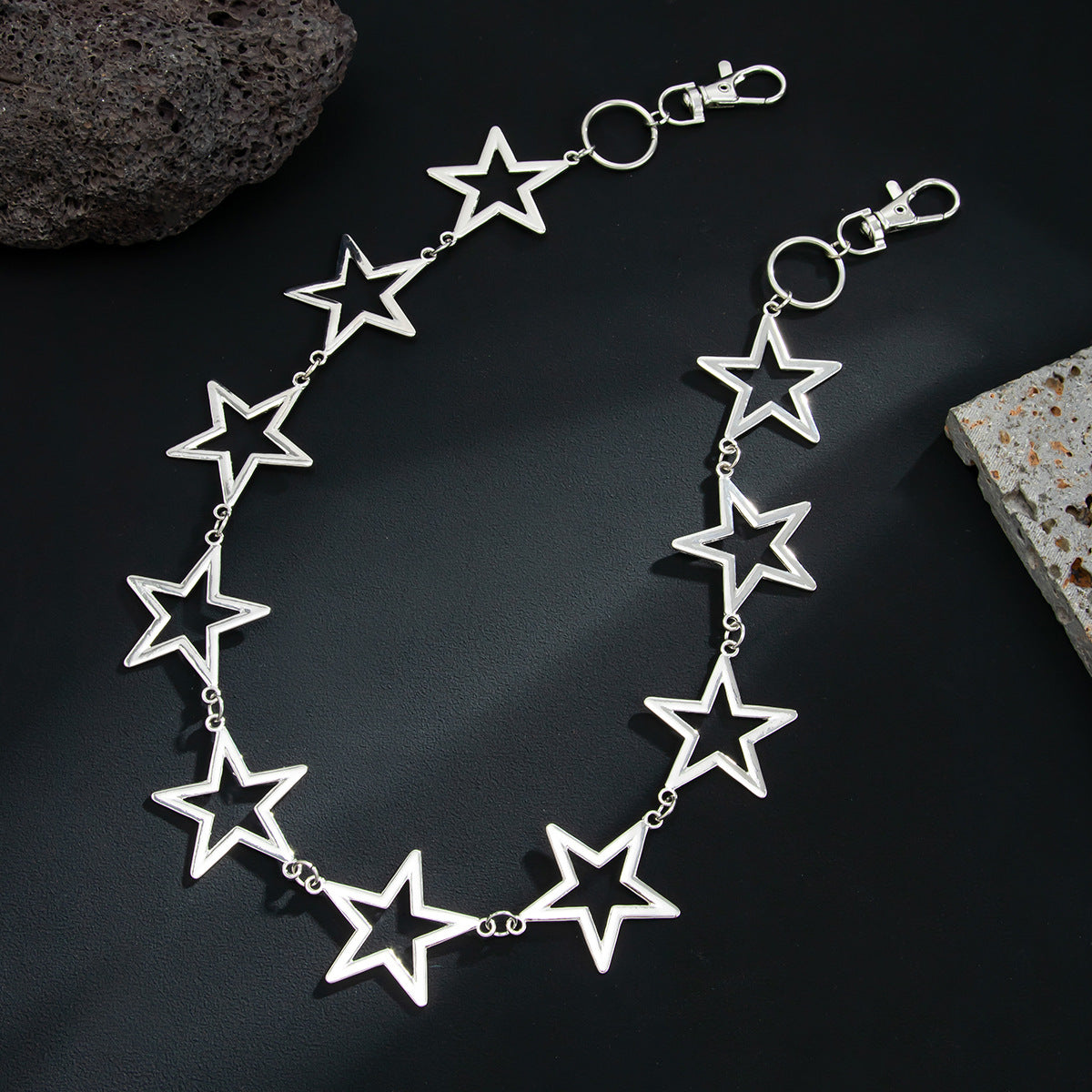 Star Ball Wallet Chain Mens Stars Biker Wallet Chain - iChainWallets