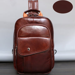 Leather Large Sling Backpack - Box Shot
