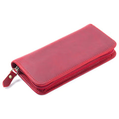 Red Leather Fountain Pen Case Luxury Leather Pen Case - iwalletsmen