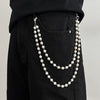 Diamond Pearl Wallet Chain Double Wallet Chain - iChainWallets