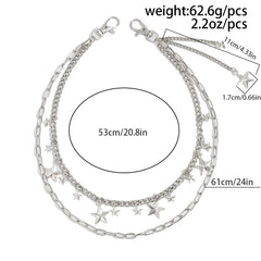 Stars Wallet Chain Womens 2 Chains Wallet Chain