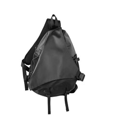 sling crossbody bag Black Sport Backpack Crossbody Waterproof Sling Bag Large Sling Bag For Big Men Cool Large Chest Bag for Men