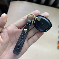 Handmade Leather Kawasaki ER Bike Key Cover 