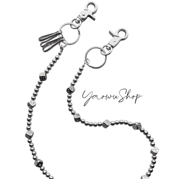 Beaded Wallet Chain Ball Chain for Wallet Long Wallet Dice Chain