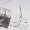 Silver Womens Double Layers Wallet Chains With Butterfly Charms Jeans Chain Cute Pants Chain For Women