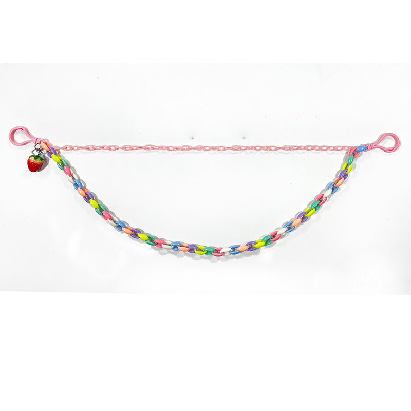 Cute Womens Plastics Jeans Chain Colorful Light Four Layers Panties Chains For Women