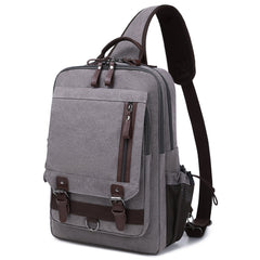 School Canvas Large Sling Bag For Men 