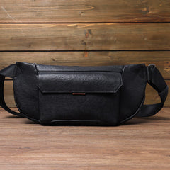 Black Leather Waist Bag SKU Photo