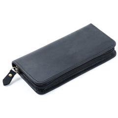 Black Leather Fountain Pen Case Luxury Leather Pen Case - iwalletsmen