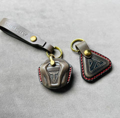 Cool Leather Triumph Bike Keychain T100/T120/Bobber Handmade Triumph Motorcycle Key Cover