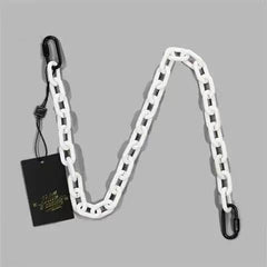 Cute Fluorescent Yellow Jeans Chain Silver Double Layers Resin Light Wallet Chains Panties Chain For Men