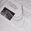 Silver Mens four Chains Wallet Chain Pearls Jeans Chain Cute Pants Chain For Women