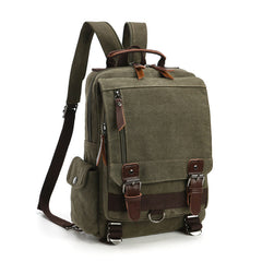 Blue Sling Bag for Big Man –  Convertible Canvas Large Sling Backpack – Large Canvas Sling Bag for Big Guys