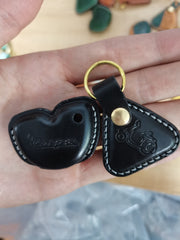 Leather Vespa Motorcycle Key Holder Handmade Leather Vespa Motorcycle Key Cover