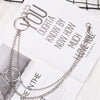 Silver Women Double Chains Wallet Chain Mens Beads Jeans Chain Cute Pants Chain For Girl