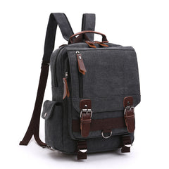 Brown Sling Bag for Big Man –  Convertible Canvas Large Sling Backpack – Large Canvas Sling Bag for Big Guys
