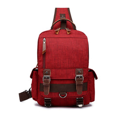 Oxford Large Sling Bag for Big - Coffee Brown