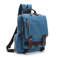 Khaki Sling Bag for Big Man –  Convertible Canvas Large Sling Backpack – Large Canvas Sling Bag for Big Guys