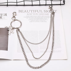 Women Silver Wallet Chain Mens Silver Minimalist Jeans Chain Pants Chain For Girl