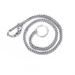 Silver Square Stainless Steel Wallet Chains Biker Wallet Chain Cool Silver Pants Chain For Men