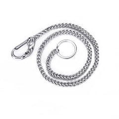 Silver Square Stainless Steel Wallet Chain Biker Wallet Chain Cool Silver Pants Chain For Men