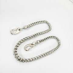 Silver Square Stainless Steel Wallet Chains Biker Wallet Chain Cool Silver Pants Chain For Men