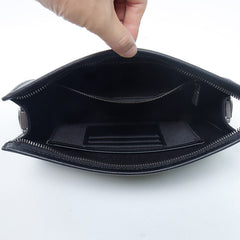 Mens Black Leather Shoulder Bag