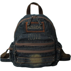 Denim Black Womens Backpack School Backpacks Blue Vintage Denim Backpack For Women