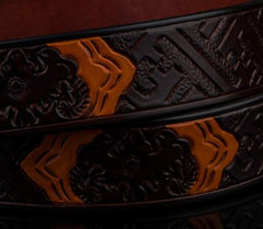 Handmade Leather Mens Belts Custom Cool Leather Men Black Belt for Men