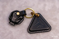 Cool T100/T120/Bobber Triumph Motorcycle Key Cover Holders Handmade Key Cases Keychain Keyring For T100 Triumph