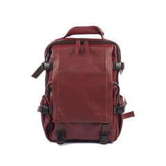 Cool Mens Leather 15inch Laptop Backpack Satchel Backpack Leather School Backpack for Men