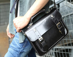 Cool Leather Mens Messenger Bag Handbag Shoulder Bag for men