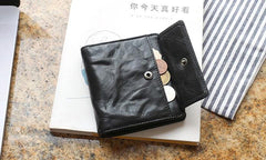 Leather Mens Front Pocket Wallet Small Wallet Slim Wallet Card Wallet for Men