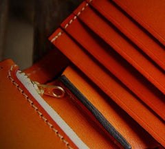 Handmade Leather Mens billfold Wallet Cool Slim Wallet billfold Wallet for Men