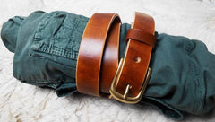 Handmade Leather Brown Mens Belt Leather Belt for Men