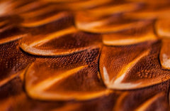 Handmade Leather Mens Tooled Eagle Chain Biker Wallets Cool Leather Wallet Long Wallets for Men