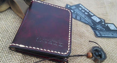 Leather Mens Front Pocket Bifold Small Wallets Card Wallet for Men