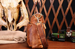 Small Leather Mens Vintage Professional Briefcase Business Bag Work Bag For Men