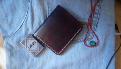Vintage Coffee Leather Mens Small Wallet Leather Bifold Wallets for Men
