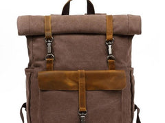 Cool Canvas Mens Travel Backpack Canvas School Backpack Laptop Backpack for Men