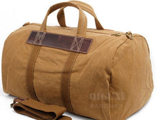 Mens Waxed Canvas Weekender Bag Canvas Travel Bag Canvas Overnight Bag for Men