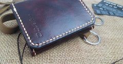 Leather Mens Front Pocket Bifold Small Wallets Card Wallet for Men