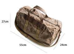 Canvas Mens Cool Weekender Bag Travel Bag Duffle Bags Overnight Bag Holdall Bag for men - iChainWallets