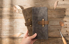 Cool Canvas Leather Mens Long Wallet Long Wallet for Men