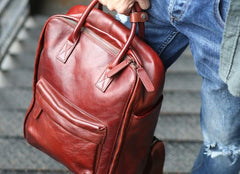 Cool Leather Mens Backpacks Travel Backpack Laptop Backpacks for men